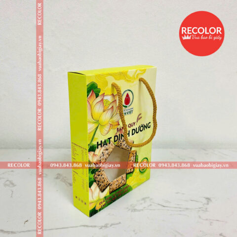 Hộp Giấy Đựng Bánh Có Quai Xách HS480 RECOLOR