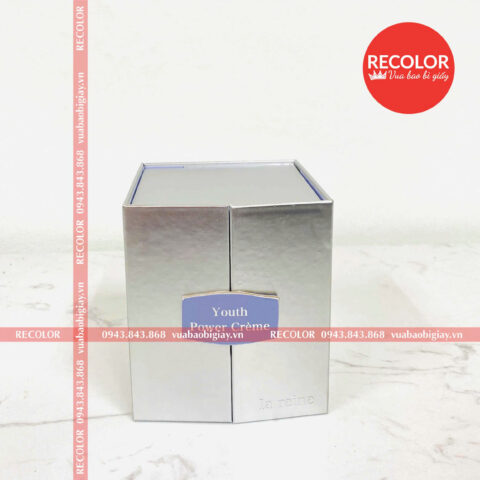 Hộp Mỹ Phẩm Metalize Bạc Cao Cấp HS490