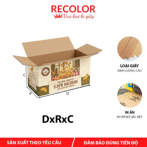 Thùng carton đựng nui khô 5 lớp-TCP007