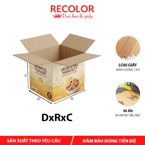 Thùng carton đựng ngũ cốc khô 3 lớp-TCP009