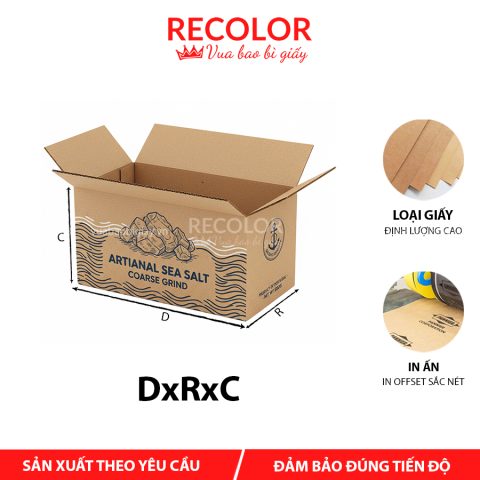 Thùng carton đựng muối hột 5 lớp-TCP012