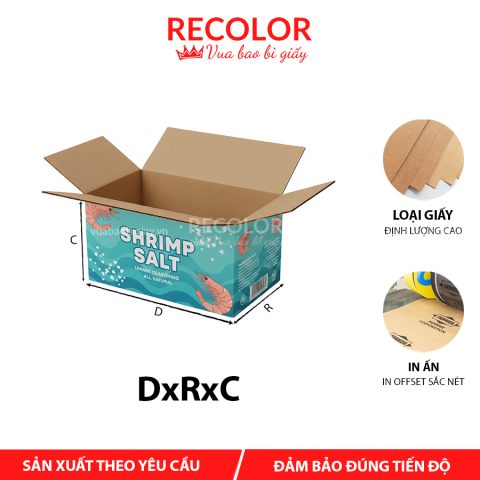 Thùng carton đựng muối tôm 3 lớp-TCP013