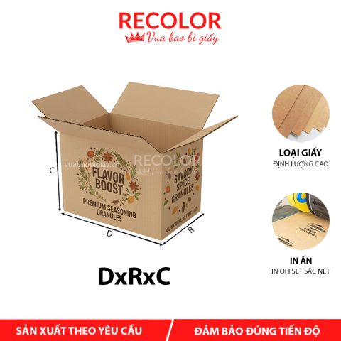 Thùng carton đựng bột ngọt 3 lớp- TCP014