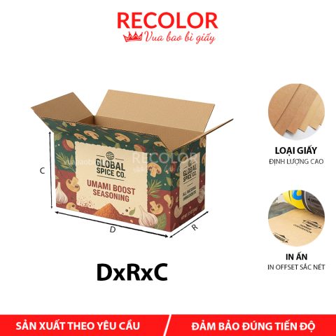 Thùng carton đựng bột canh 5 lớp-TCP016