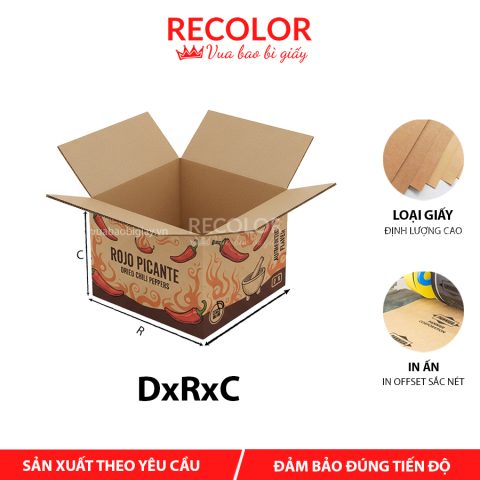 Thùng carton đựng ớt khô 3 lớp-TCP026