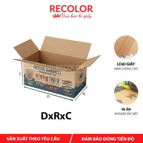 Thùng carton đựng cá khô 3 lớp-TCP038