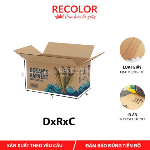 Thùng carton đựng cá thu khô 3 lớp-TCP042
