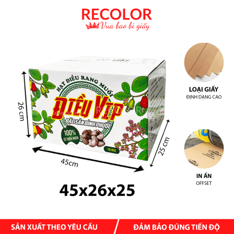 Thùng Carton 5 Lớp Sóng BC In Offset 45*25*26 - TCP055