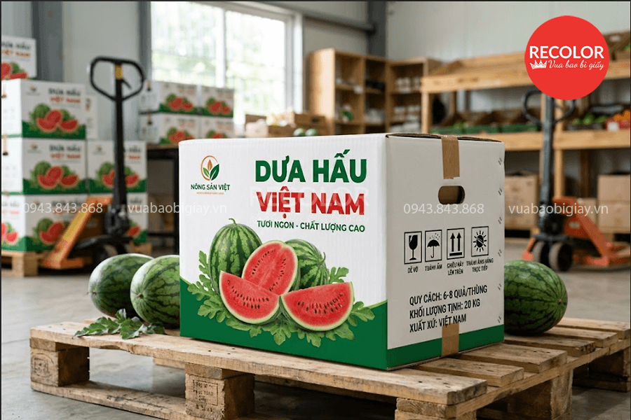 Nhu cầu sử dụng thùng carton đựng dưa hấu hiện nay