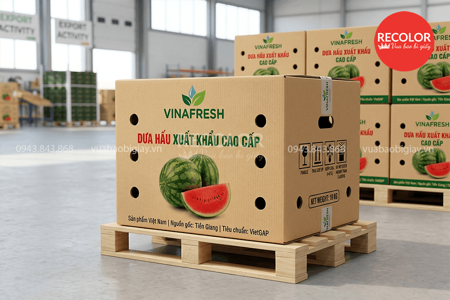 Lưu ý khi lựa chọn thùng carton đựng dưa hấu
