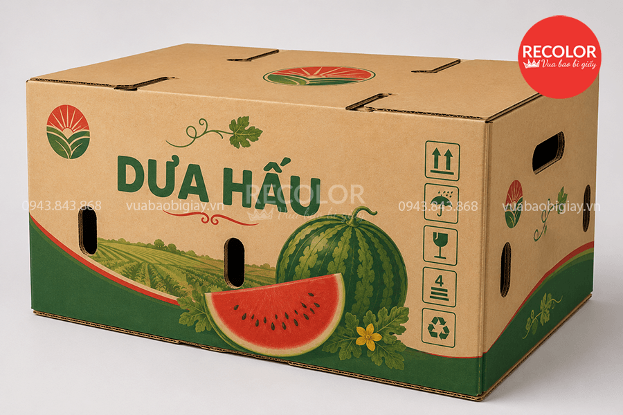 Đặc điểm của thùng carton đựng dưa hấu