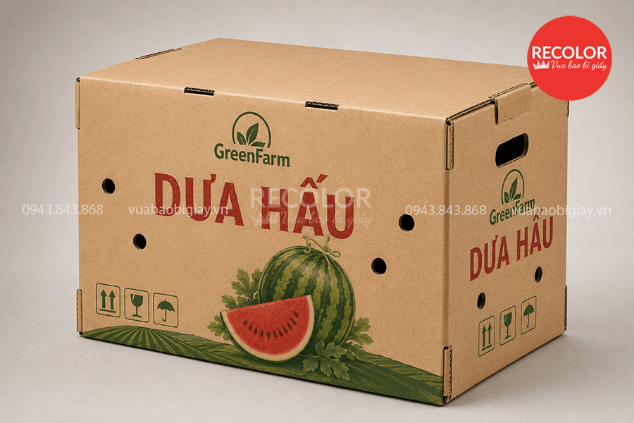 Các tiêu chuẩn của thùng carton đựng dưa hấu