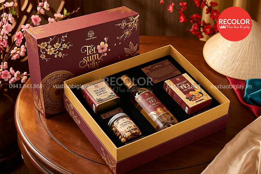 Hộp đựng quà tết chia ngăn