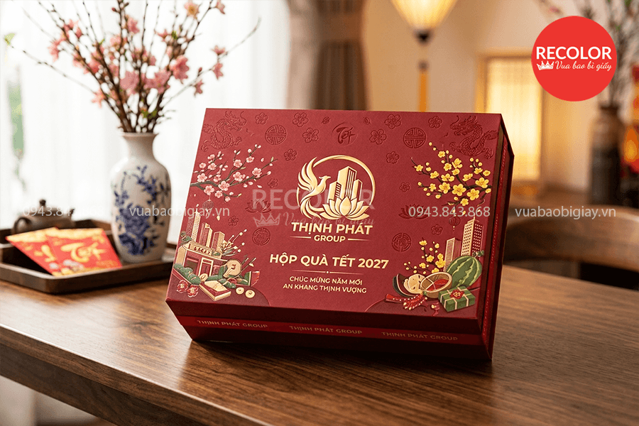 Hộp đựng quà tết cao cấp sang trọng